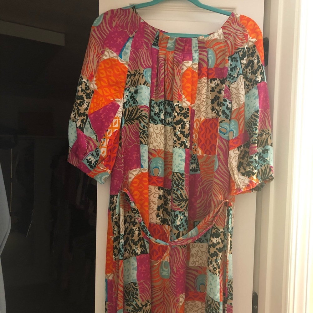 Lilly Pulitzer size 10 silk wrap dress